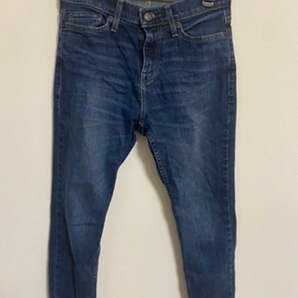 Hollister Mens Dark Wash Jeans Taper Skinny Sz 26x28 EUC